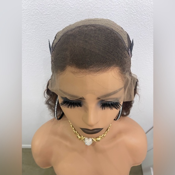 New! Color #4, 12” 13x4 Lacefront, Human Hair Color #4, Wavy Wig - Picture 7 of 10